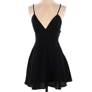 TOBI Silk Cocktail Dress Sz Small Black